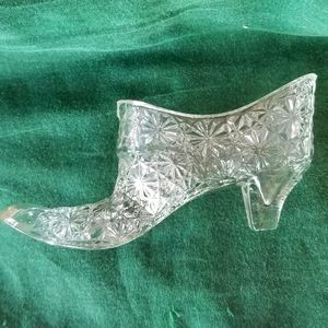 Fenton Clear Glass Shoe